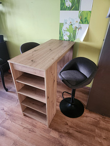 Baarlaud,baarilett koos 2 baaritooliga (3 foto / 4)