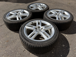 19" оригинальные диски Audi 5x112 + 255/40/19 m+s (как новые) (4 фото из 9)