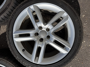 19" оригинальные диски Audi 5x112 + 255/40/19 m+s (как новые) (6 фото из 9)