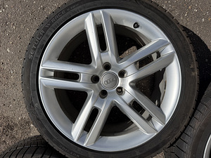 19" оригинальные диски Audi 5x112 + 255/40/19 m+s (как новые) (7 фото из 9)