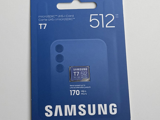Samsung microSD Card T7 512GB UHS-I , Blue