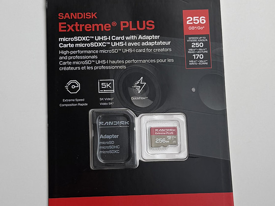 SanDisk Extreme PLUS microSD 256GB A2 250MB/s