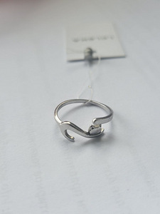 СЕРЕБРЯНОЕ КОЛЬЦО, серебро 925, 16 мм (2 фото из 2)
