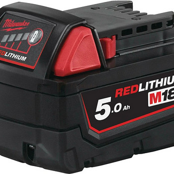 Aku Milwaukee M18 5.0Ah 18V Liitium-ioon