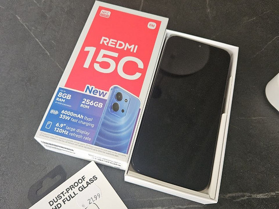 Redmi 15C 256 ГБ + защитное стекло (НОВЫЙ)
