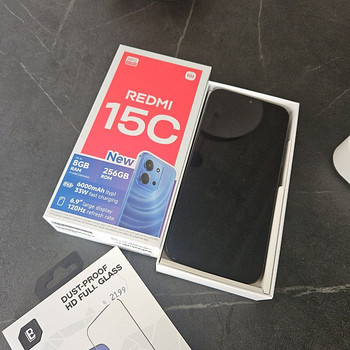 Redmi 15C 256 GB + kaitseklaas (UUS)