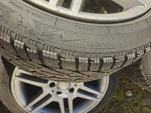 Originaal AMG R17 Mercedes W204 veljed + Kormoran talverehvi (7 foto / 9)