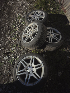 Originaal AMG R17 Mercedes W204 veljed + Kormoran talverehvi (2 foto / 9)