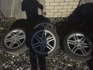Originaal AMG R17 Mercedes W204 veljed + Kormoran talverehvi (3 foto / 9)