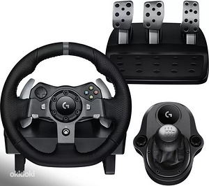 Logitech G920 rool + käigukast Xbox One Pc Series X/S (1 foto / 1)