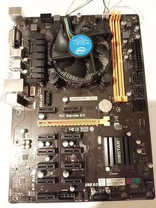Celeron G3930 + Biostar TB250-BTC PRO s1151 (1 foto / 1)