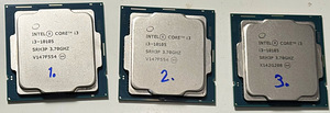 3 protsessorit i3-10105 socket LGA 1200 (1 foto / 1)