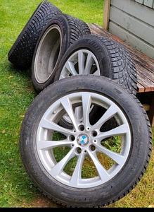 BMW originaalveljed R17 + naastrehvid 225/55 R17 (1 foto / 7)
