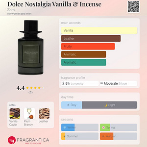 Zara x Jo Malone - Dolce Nostalgia Vanilla & Incense 100ml (2 foto / 2)
