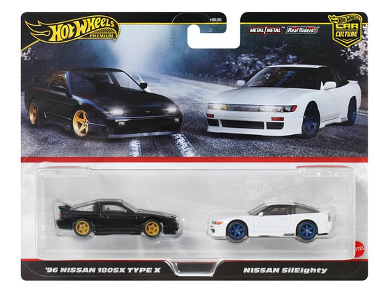 Hot Wheels premium JBK96 1996 Nissan 180SX Type X & Nissan S