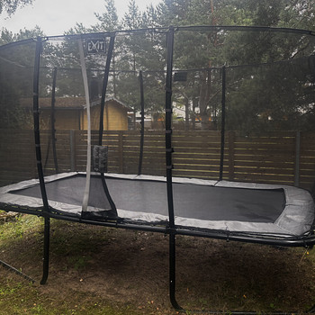 EXIT suur ristkülikukujuline batuut 427 × 244cm koos võrguga