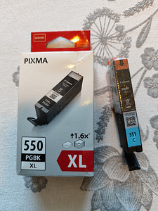 Canon originaal tindid 551C ja PGBK550 XL (1 foto / 1)