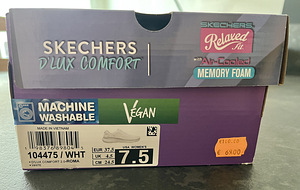 Кроссовки Skechers 37.5 белые memory foam (10 фото из 10)