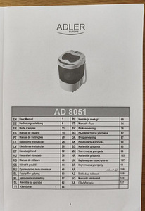 Poolautomaatne pesumasin Adler AD 8051 (5 foto / 6)