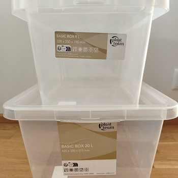 Прозрачные ящики для хранения Jyski *Basic Box* с крышками