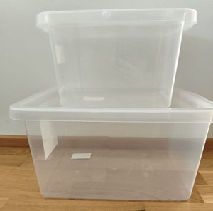 Прозрачные ящики для хранения Jyski *Basic Box* с крышками (2 фото из 4)