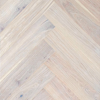 Паркет ёлочкой белый рустик 12x120x600
