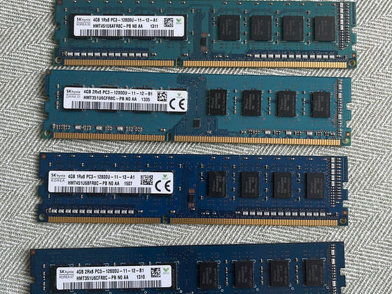 DDR3 ram, kokku 16gb
