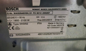 Стиральная машина Bosch WAS28463SN 8 кг 1400 об/мин (8 фото из 8)