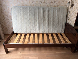 Täispuidust voodi 100×200 + hübriidmadrats (7 foto / 8)