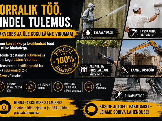 Fassaadipesu, fassaadide värvimine