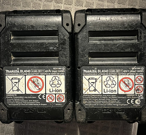 Комплект аккумуляторной угловой шлифмашины MAKITA GA005G 40V (8 фото из 9)