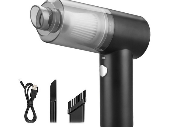 Laetava akuga (USB-C) väike tolmuimeja kahe otsikuga