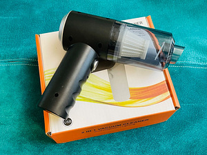 Laetava akuga (USB-C) väike tolmuimeja kahe otsikuga (10 foto / 10)