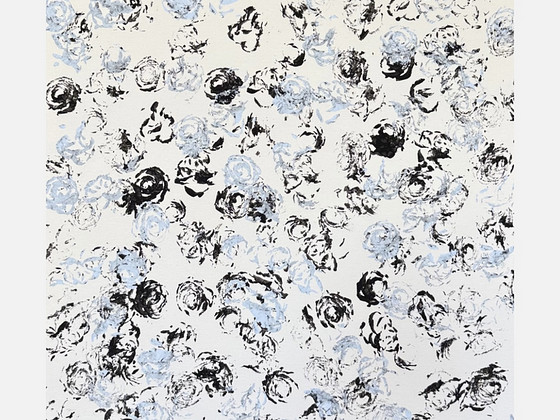 Розовый сад. холст 50x70cm
