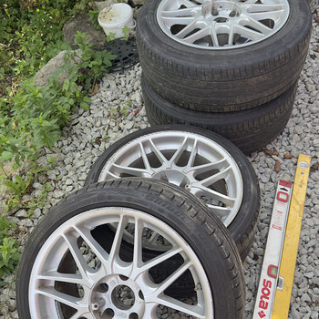 18” разноширокие диски BMW 5x120 с шинами