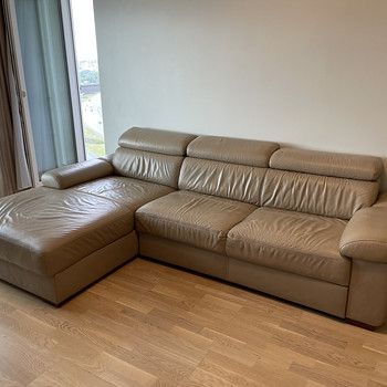Nahast nurgadiivan 265x95