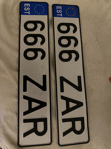 Reg.number 666ZAR (1 foto / 1)