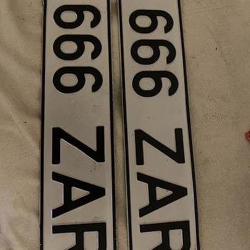 Reg.number 666ZAR