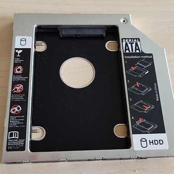 Universaalne HDD/SSD Caddy 12,7 mm SATA - DVD-seadme asemele