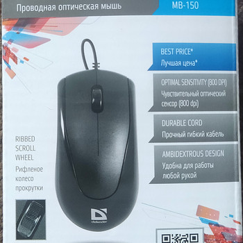 Новая оптическая мышь Defender Optimum MB-150, проводная, PS/2
