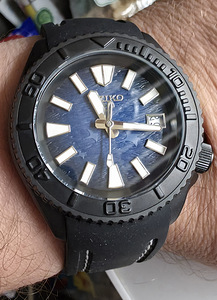 Custom Seiko Mod NH35A / Blue Wave Dial / Black PVD (3 foto / 9)