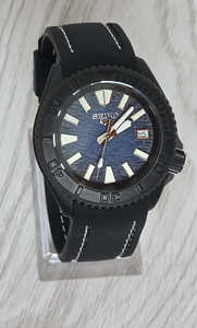 Custom Seiko Mod NH35A / Blue Wave Dial / Black PVD (9 foto / 9)