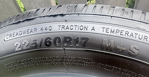 Hyundai Tucson R17 valuveljed koos 225/60R17 M+S (9 foto / 10)