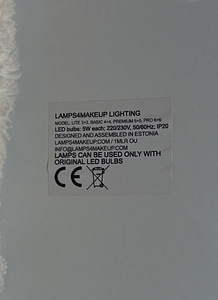 LAMPS4MAKEUP basic 4+4 (5 foto / 5)