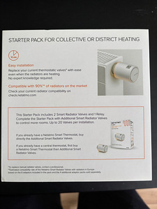 Стартовый комплект Netatmo Smart Radiator Valves (4 фото из 4)