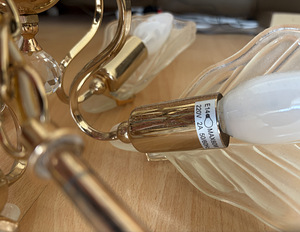 Vintage laelamp Hollywood Regency stiilis (6 foto / 7)