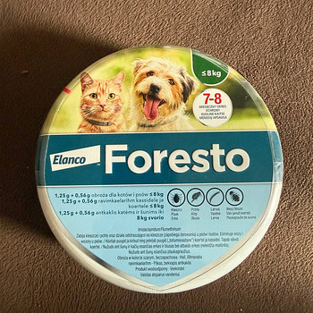 Foresto kirbu- ja puugikaelarihm kassidele ja koertele(8 KG)