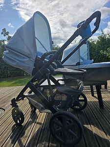 4 in 1 jalutuskäru komplekt ABC DESIGN 4 Air, sinine / vanker / käru (7 foto / 7)