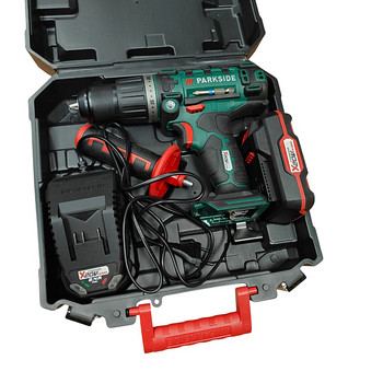 Akutrell Parkside PSBSA 20-LI C3 + Aku + Kohver