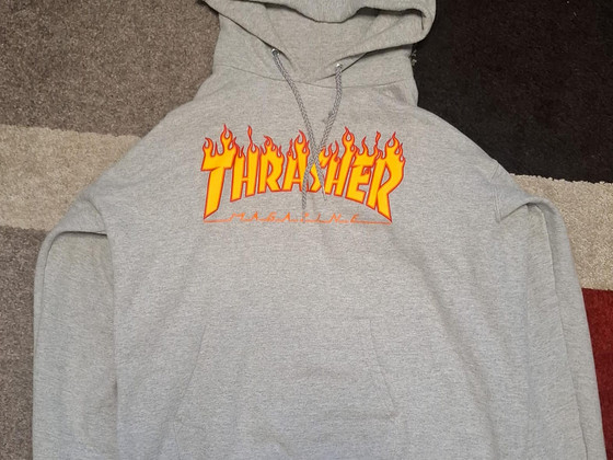 Серое худи Thrasher Magazine
